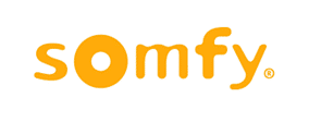 Logo de Somfy, spécialiste des motorisations pour pergolas et stores