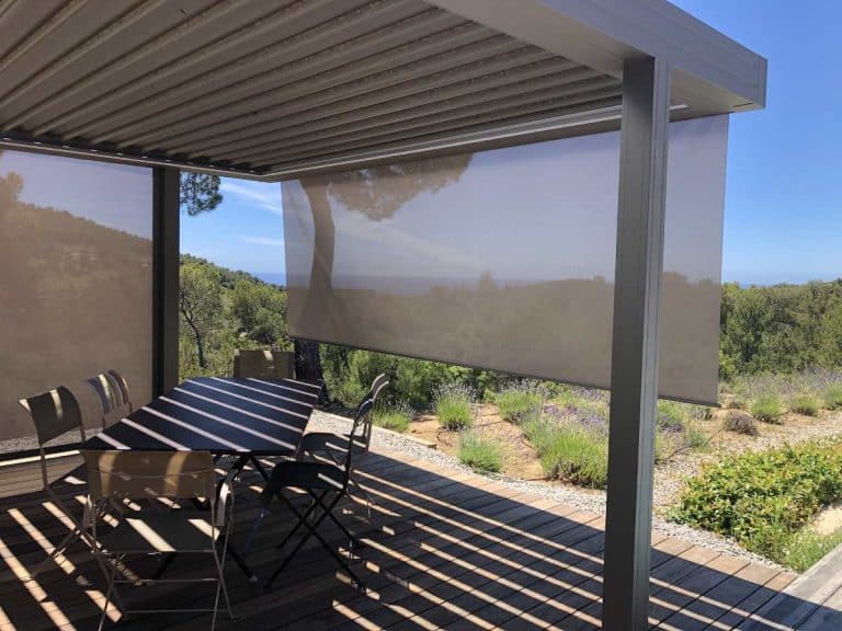 Pergola Hauteval Lames Orientables avec Pare Soleil